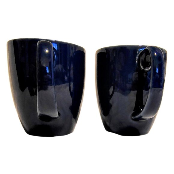 Corelle Stonewear Mugs Colbalt Blue Coffee Cups Set of 4 12oz Kitchen Wear Home - Picture 6 of 8